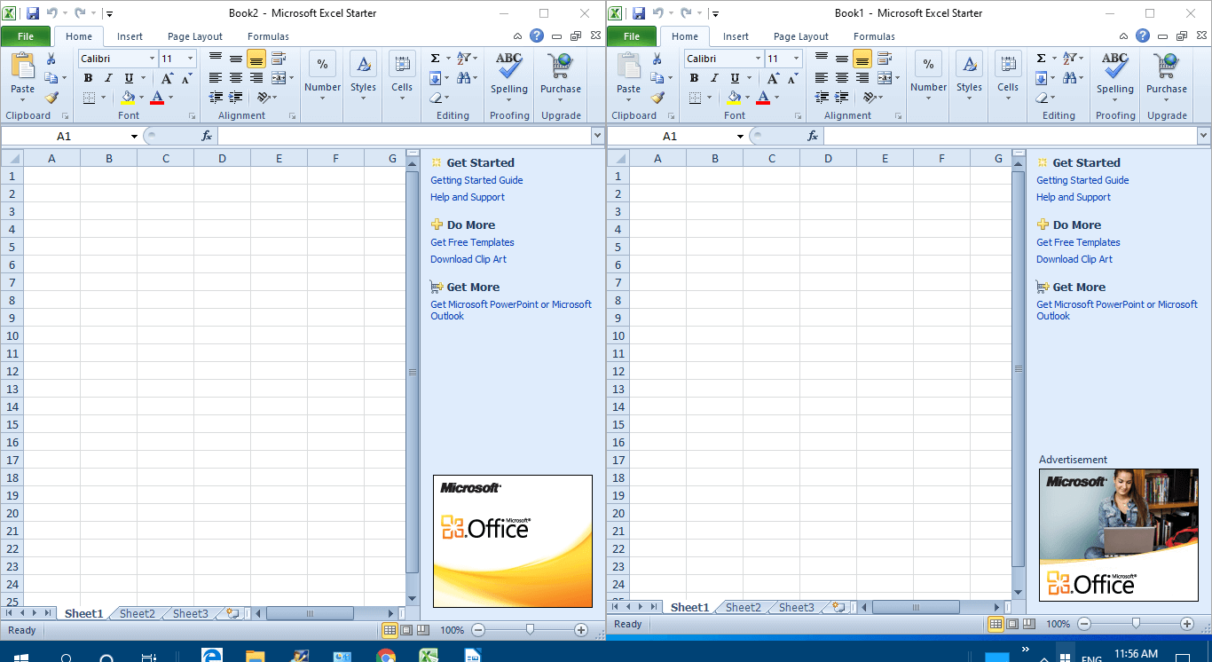 in excel for mac is it possible to view 2 sheets at the same time